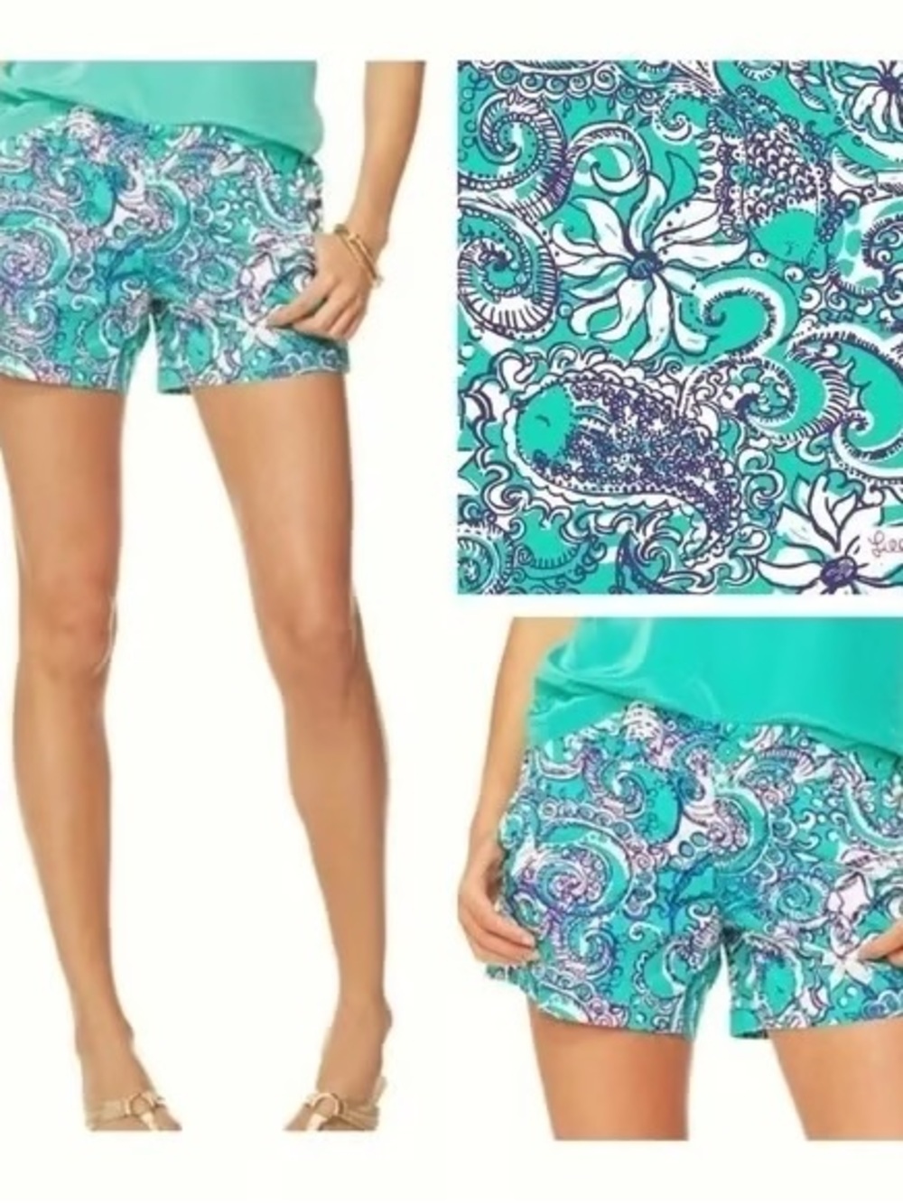 Lilly Pulitzer Callahan Shots in the Seafoam Montauk Print